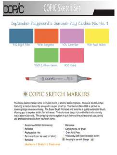 Copic Sketch Markers Summer Playground Mix  