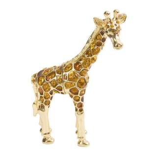 Giraffe Trinket Box with Swarovski Crystals  