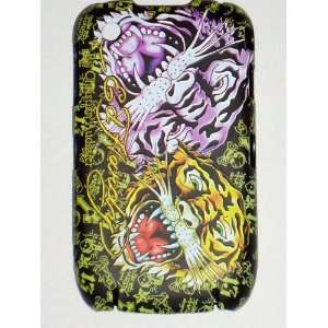  Ed Hardy Blackberry 8530 Cell Phone Case   DUAL HEAD TIGER 