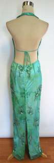 New MORGAN & CO $180 Turq/Sage Evening Formal Gown 9  
