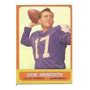 Don Meredith Cowboys 1963 Topps #74 