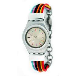 Swatch YSS1007 Womens Filamento Multicolor Bracelet Watch 
