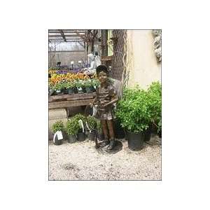  Match Time (Tennis Girl) Bronze Garden Statue   50 High 