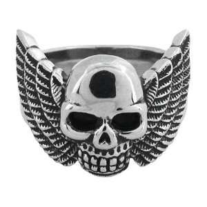   Inox Jewelry Rings 316L Stainless Steel Skulls   Size 7 Inox Jewelry