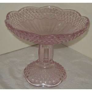  Attic Pink 71/2 Compote Germany Crystal Candy Dish