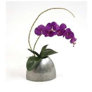 DDI 7516B Silk Purple Phalaenopsis Orchid and Bud Branch 