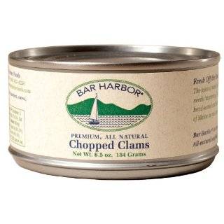 Bar Harbor All Natural Chopped Clams, 6.5 Ounce Cans (Pack of 12)