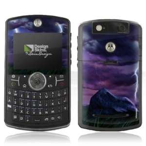  Design Skins for Motorola Q9   Purple Lightning Design 