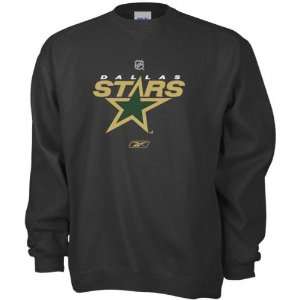  Dallas Stars  Black  Primary Logo Crewneck Sweatshirt 