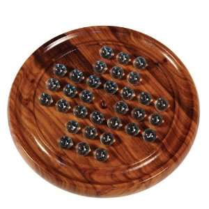  Black Walnut Marble Solitaire Game
