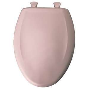  Elongated Plastic Toilet Seat with Top Tite Hinges Finish 
