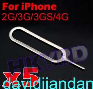 SIM Card Tray Holder Eject Pin for iPhone, iPhone 2G 3G 3GS 4G.