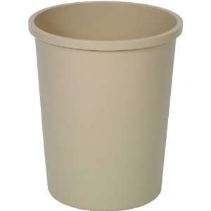 Continental 4438BE Plastic 44 3/8 Quart Commercial Wastebasket, Round 