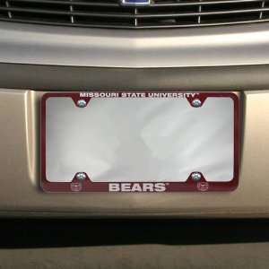  Missouri State University Bears Maroon Engraved License 