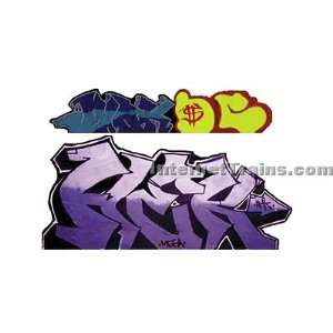   HO Scale Graffiti Decal Set #6 Hek/Junk (2 per pack) Toys & Games