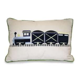  Thro Ltd. Trains 14 by 20 Applique, Pillow