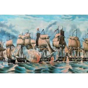  Battle Fleet   Poster by Nathaniel Currier (18x12)