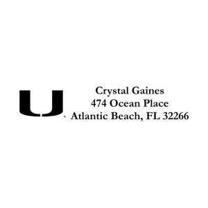  Miami The U Address Stamp