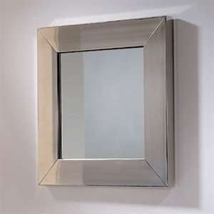   Square Mirror W/ Stainless Steel Frame WHE51B Polished Stainless Steel