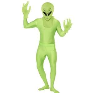   By Smiffys Alien Second Skin Suit Adult Costume / Green   Size Large
