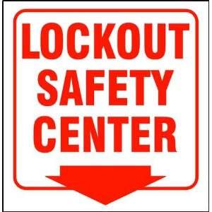 ZING 2570 Safety Sign,Lockout Safety Center V  Industrial 