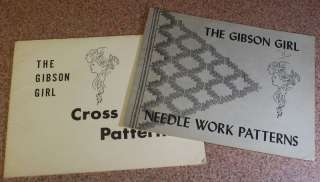 1960s The Gibson Girl Cross Stitch Patterns 2 Books  
