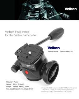 Velbon FHD 52Q Fluid Head for Video Camera Camcorder  