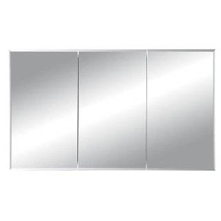   Frameless Medicine Cabinet, Tri View Recessed Mount, 48 Inch by