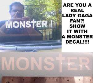 Lady GaGa MONS†ER  Decal / Sticker (International)  