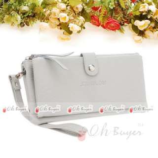 fashion lady gril quality bifold long wallet PU purse  