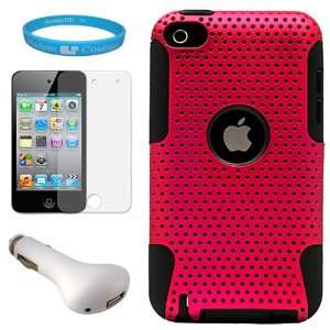  Metallic Pink Protective Rubberized Crystal Hard Snap on Case 