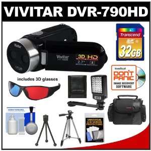  Vivitar DVR 790HD 3D HD Digital Video Camera Camcorder 