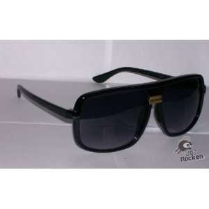   Streetwear Sunglasses 2809 Black/Gold DJ Sunglasses 