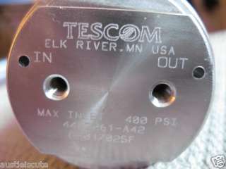 Drager Tescom Pressure Regulator 400 PSI  