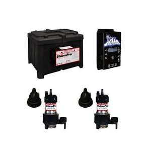   Deluxe Heavy Duty Battery Backup Sump Pump System   STORMPROMAXXDELUXE