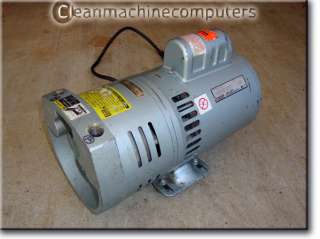 Gast 0823 Oilless Rotary Vane Vacuum Pump 1/2 HP 110 220 V  
