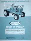   Super 12 & 14 suburban tractor manuals parts owners + engine manual