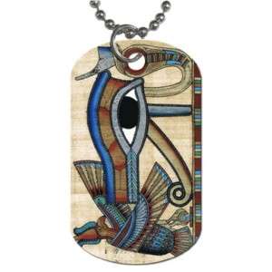 Egypt Eye of Horus 2 Sided Dog Tag Necklace  
