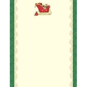  Filled Sleigh Stationery   100 Sheets