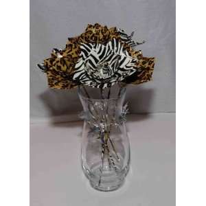  Mothers Day Flower Bouquet 6 Animal Print Roses 