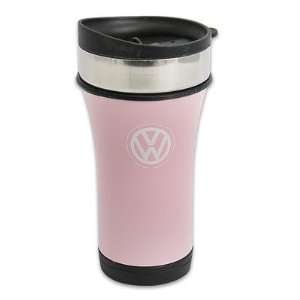  Light Pink Volkswagen VW Logo commuter coffee Travel Mug 