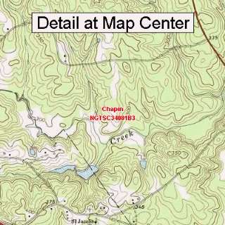 USGS Topographic Quadrangle Map   Chapin, South Carolina (Folded 