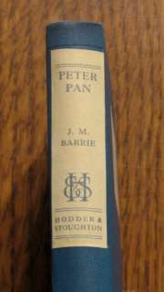 RARE J.M. Barrie PETER PAN THE PLAY 1928 UK 1st Edition/1st Printing 