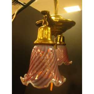  Victorian Brass Hanging Light Fixture