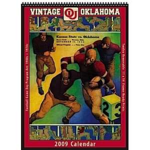   Oklahoma Sooners 2009 Vintage Football Program Calendar Sports