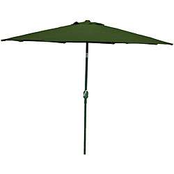   and Tilt 9 inch Polyester Dark Green Market Umbrella  