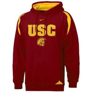 USC Trojans NCAA Youth Pass Rush Hoody Sweatshirt by Nike (Medium 