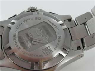 MENS TAG HEUER CALIBRE 60 AQUAGRAPH 2000 DIVING WATCH STAINLESS STEEL 