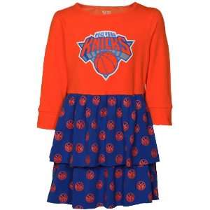  New York Knicks Toddler Girls Long Sleeve Layered Dress 