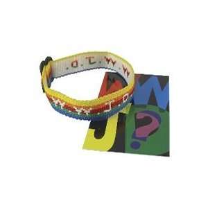What Would Jesus Do Woven Bracelet Rainbow Pack of 25  Pet 